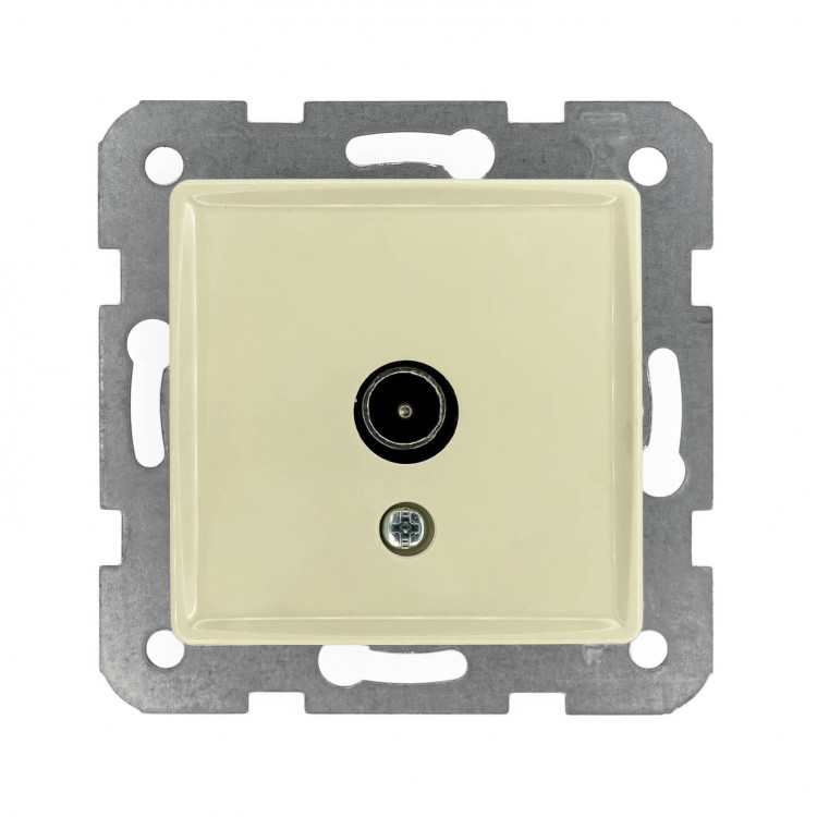 Розетка ТВ проходная 12dB мех. крем VIKO Linnera 90441060                                           