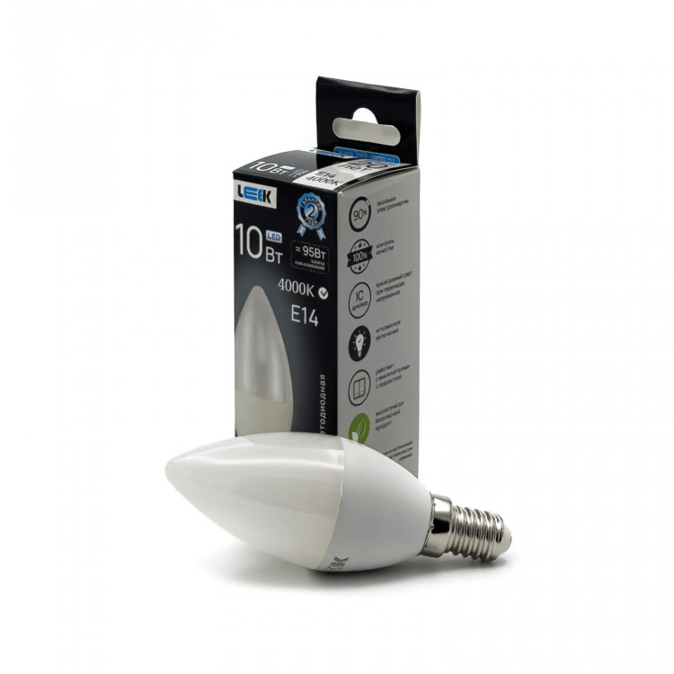 Лампа светодиодная Leek LE SV LED 10Вт 4000K E14                                                    